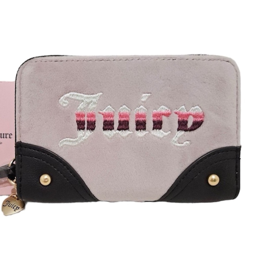 Juicy Couture Retro Vibe Double Zip Dusty Blush/Chocolate NWT $39